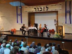 The pieces were played by students of the ninth seminar of international master classes held at Beit Terezin led by musical director Dr. Dudu Sella. Composer Prof. Michael Wolpe hosted the evening.