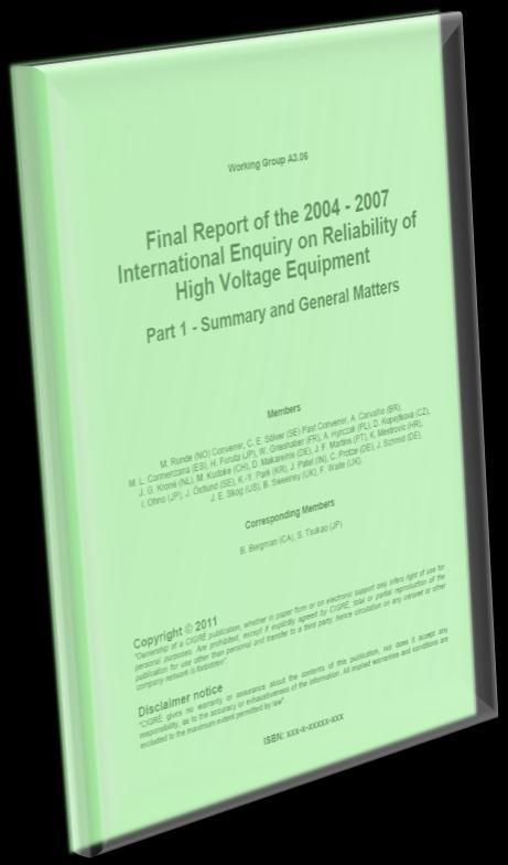 Zanima vas više: CIGRÉ Technical Brochures Final Report of the 2004 2007 International Enquiry on