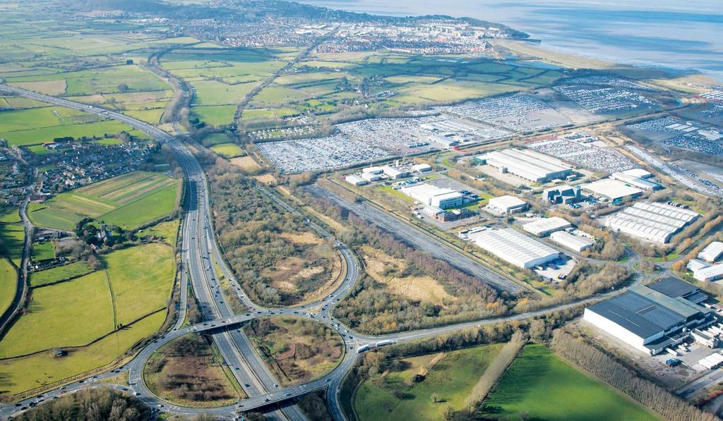 OVERVIEW OFFICE RIVER SEVERN SOUTH to exeter PORTBURY ROYAL PORTBURY DOCKS NORTH to / INTERCHANGE Very Prominent Corridor Office Site c.1.38 acres (0.