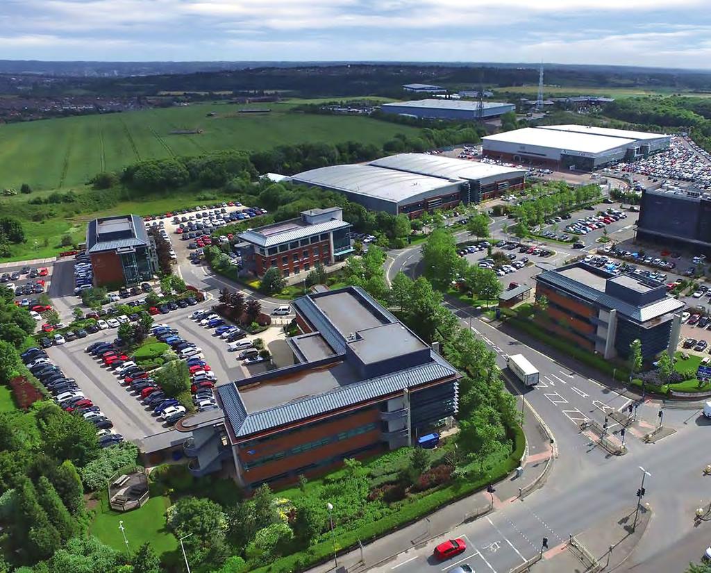 OFFICE Modern business park located adjacent to the M62 motorway comprising of 4 multi-let offices with an excellent tenant line up and quality