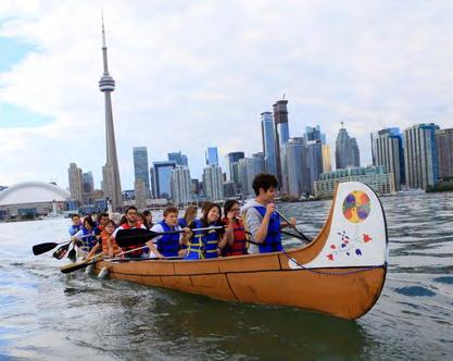 Get a unique view of the CN Tower, Rogers Centre and all the city skyscrapers as you paddle through