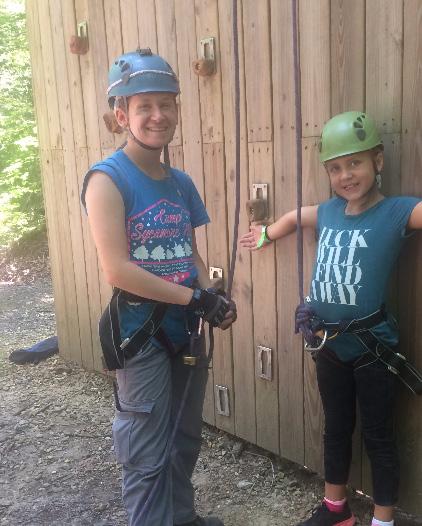 LEAD ADVENTURE COUNSELOR Supervise all high/low challenge course*, flying squirrell*, rappelling, zip line*, swing by choice** and tree climbing programs.
