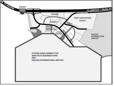 Commercial and Industrial Parks Overview Phase 13, the last remaining phase within the existing boundaries of Burnside Business Park is on the north side of Akerley Boulevard and is planned to