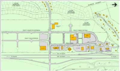 Commercial and Industrial Parks Overview Figure 3-7 Truro Power Centre Site Plan Of the developed park, approximately 9 acres (±5 lots) remain from the first phase of development and roughly 19 acres