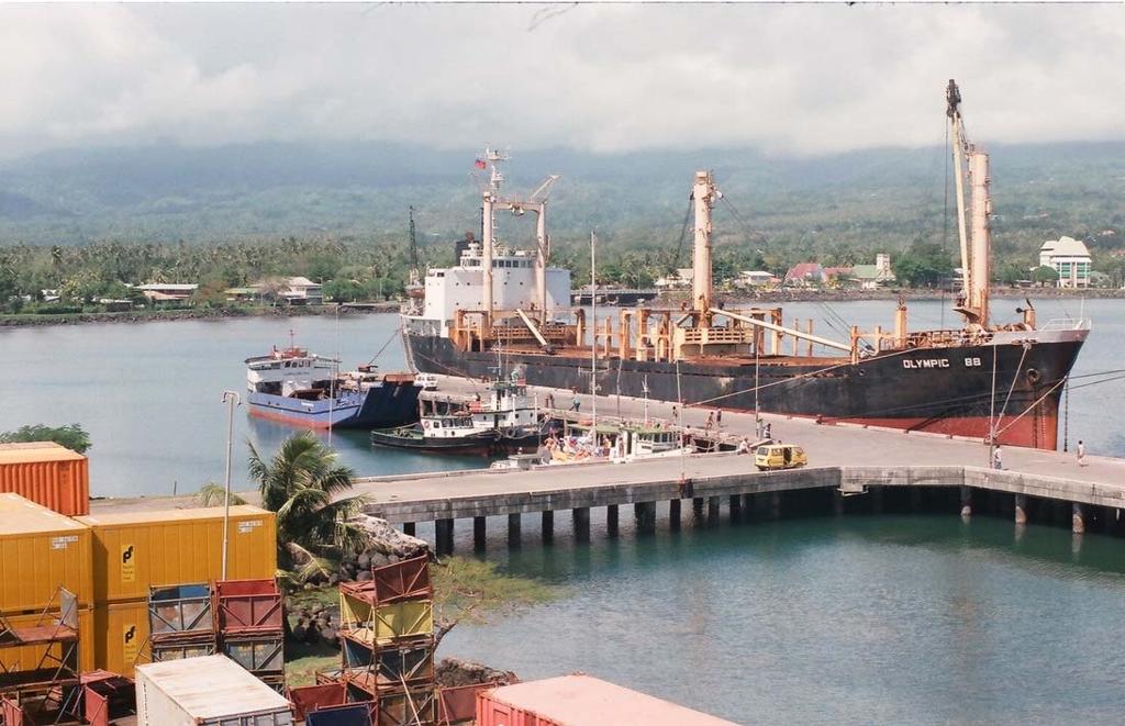 PORT FACILITIES Port of Apia, Matautu (Cont d): After independence in 1962, port was modernized with