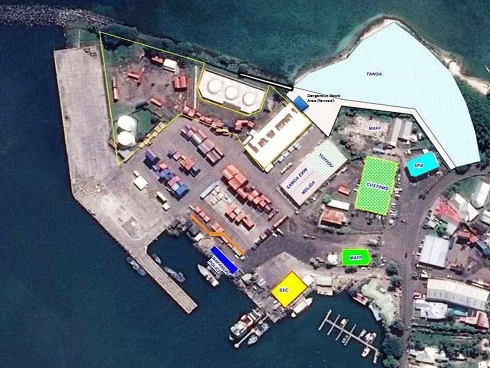 PORT FACILITIES Port Port of Apia s of Apia, Current Matautu Layout (UPOLU): Fuel Farm Berth 2