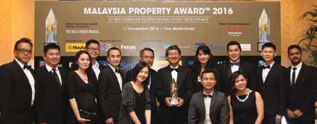 cap by clinching the prestigious FIABCI Malaysia Property Awards 2016 - Retail Category.