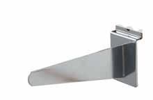 GROOVED PANELS & EXTRUSION GROOVED PANEL ACCESSORIES STRAIGHT SHELF BRACKET 150mm chrome 191100 200mm chrome 191110 250mm