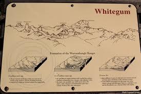 The Warrumbungle is the remnants of a large heavily-