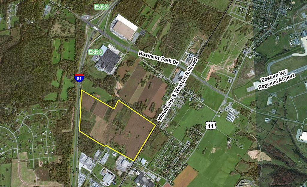 2.3 miles to I-81 Interchange Exit 8 Commercial Airport - 33 miles to Hagerstown Regional Airport Railroad - Winchester & Western Railroad Siding - None Navigable River - None On-Site Barge Facility
