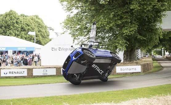 Jaguar F-Pace at Goodwood Festival of Speed With Ayush Arya of Newsdog What is the best way of showcasing the capabilities of an SUV? Drive it up a steep incline?