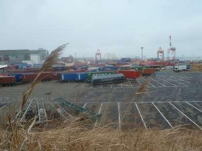 Sendai Port: Base Isolated Gantry Crane 4 Gantry Cranes