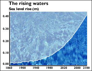 Floods Sea level rising will also contribute to more floods.