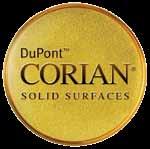With DuPont Corian solid surface, your countertops are