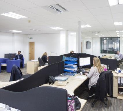 18 sq m (19,744 sq ft) of good quality open plan office accommodation arranged over