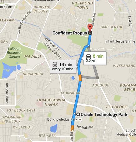 MINT, Propus, Bangalore Ideal Loca6on for Business Travellers Mint Propus - Only 8 min (3 kms from Oracle Technology Park) in Bangalore with easy commute and excellent connecivity Mint Vile Parle