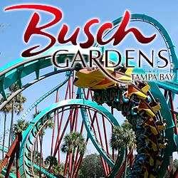 Four Busch Gardens Tampa Single Day Admission Passes Expires: 12/15/16