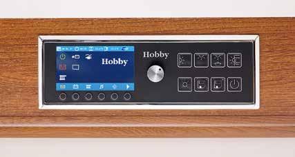 Whether TRUMA, DOMETIC or other makes: thanks to the non sector-specific interface, the new symbols and graphics of the Hobby TFT control panel represent a cross-section of all manufacturer symbols.