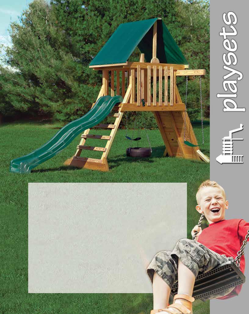 bserve your children when they are at Oa playground. Do your children like to climb, swing, or play in a fort? By observing their play, you can choose a configuration that builds on their strengths.
