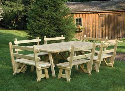 outdoor furniture Picnic Tables traditionally simple. done right.