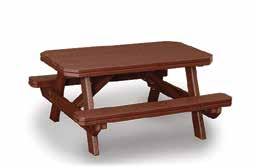 outdoor furniture Poly Traditional Style with attached benches 3 x 6 $837 3 x 8