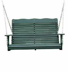 outdoor furniture Swings create a quiet space; on the front porch, the back