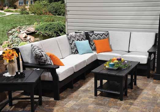 outdoor furniture Customize a Sectional w/7 cushions Van