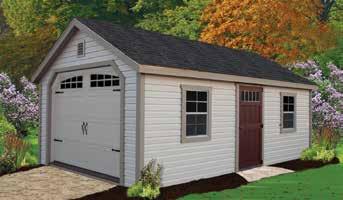 Workshop Garage An ideal storage solution for vehicles and big boy toys. structures Heritage Estate Garage Classy upgrades make it a good choice for style and function.