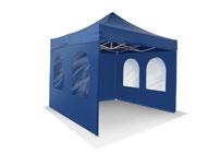 The tent fabric, Polyester 250 D, is both water proof and UV protected.