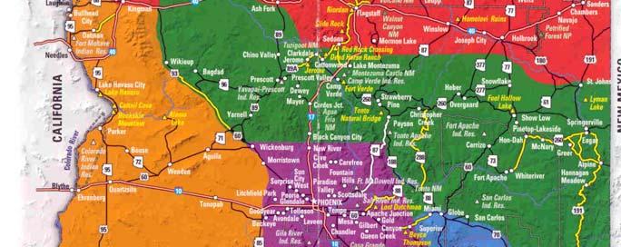 Central, the blue area Tucson & Southern and the orange area the West Coast.