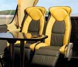 50% MORE LEGROOM Just 36 fully reclining, soft leather seats with over 50%