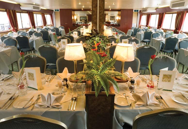 All of the Promenade Deck cabins benefit from panoramic windows; whilst the Main Deck Standard cabins have sliding windows placed at a higher level which permits plenty of natural light, but due to