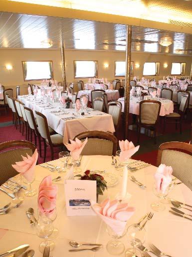 ' Mr & Mrs Huddart, Somerset Bar The mv Esmeralda can accommodate 126 passengers and offers an excellent