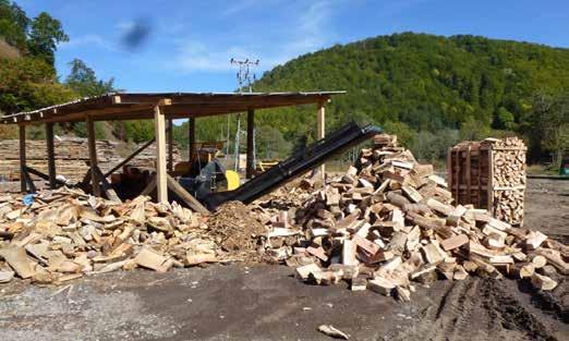 Pored navedenih formi drvnih goriva u Crnoj Gori se proizvodi i cijepano drvo koje se distribuira na domaće tržište, a jednim dijelom se izvozi. Proizvodnja cijepanog drveta otpočela je 2012.