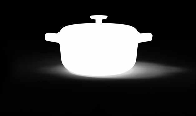 The pot holds heat extremely well and distributes it across the surface area evenly. 2307351 Cast iron covered casserole 24 cm - 10 Max Body Heigth: 11 cm Volume: 4.