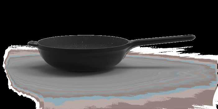 16 17 CAST ALU PANS WITH FIXED HANDLE