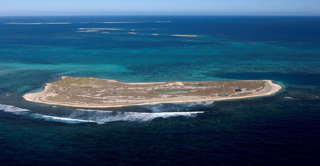 Aerial view of the Abrolhos Islands - Easter Group 2016 - International Year of Pulses MONTH of JANUARY