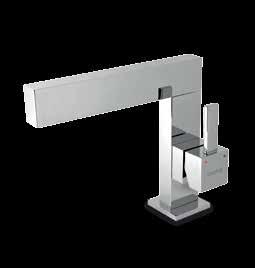 34314 Brass basin special size single lever mixer with inox flex hoses and 11/4 pop-up waste.