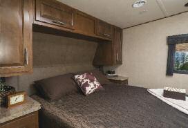 Every camping experience is enhanced by a good night sleep after playing hard all day. All Nitro models include a private master bedroom.