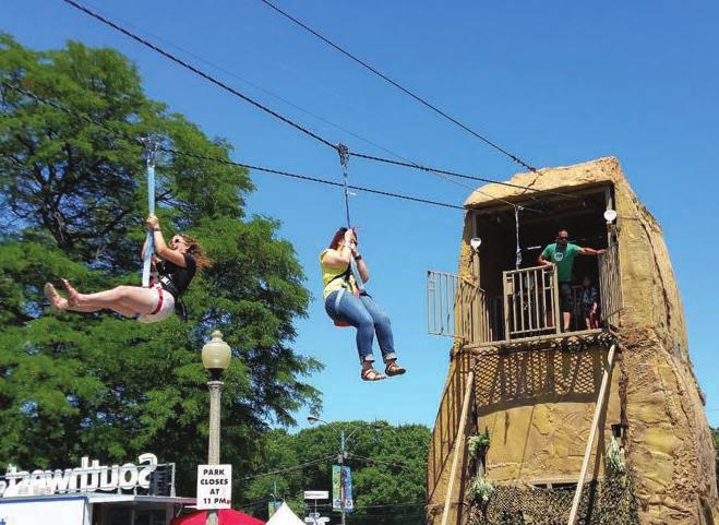 Zip Anywhere! MOBILE ZIPLINER Road to Rio Olympic Tour Grant Park, Chicago!