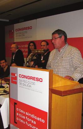 N.º 31 - Novembro 2012 (2.ª quincena) GaLicia SiNdicaL Ramiro Otero continuará outros catro anos como secretario xeral da Federación de Servizos á Cidadanía de CCOO de Galicia.
