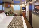 STARTING AT $908 OCEAN-VIEW STATEROOM CABINS: H, G, F, E, DD, D, C A nice option for those wanting a window in their cabin.