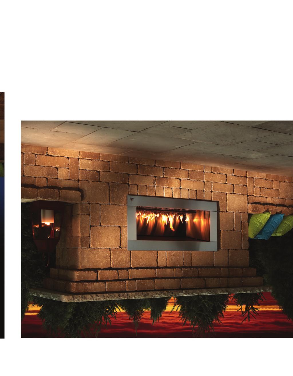 contemporary gas fireplace kit The clean lines and simple profile of the Contemporary Fireplace Kit create a