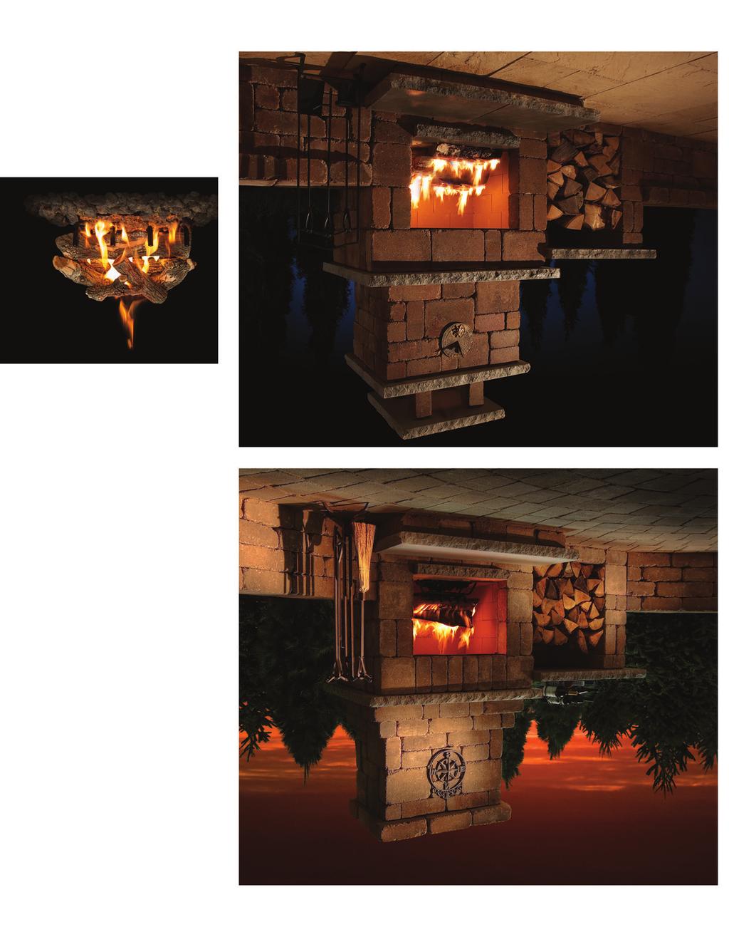 The Compact and Colonial Fireplace Kits are ideal for smaller backyards and patios. Each kit comes complete with 2.