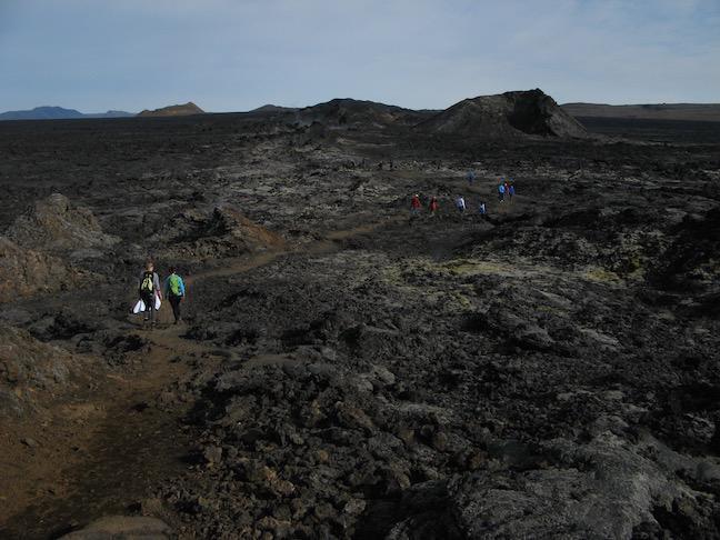 Aug 25, we visited the extraordinary volcanic lava landscapes of Dimmuborgir walking along