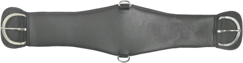 Western sharkskin smooth neoprene cinch with stainless steel or
