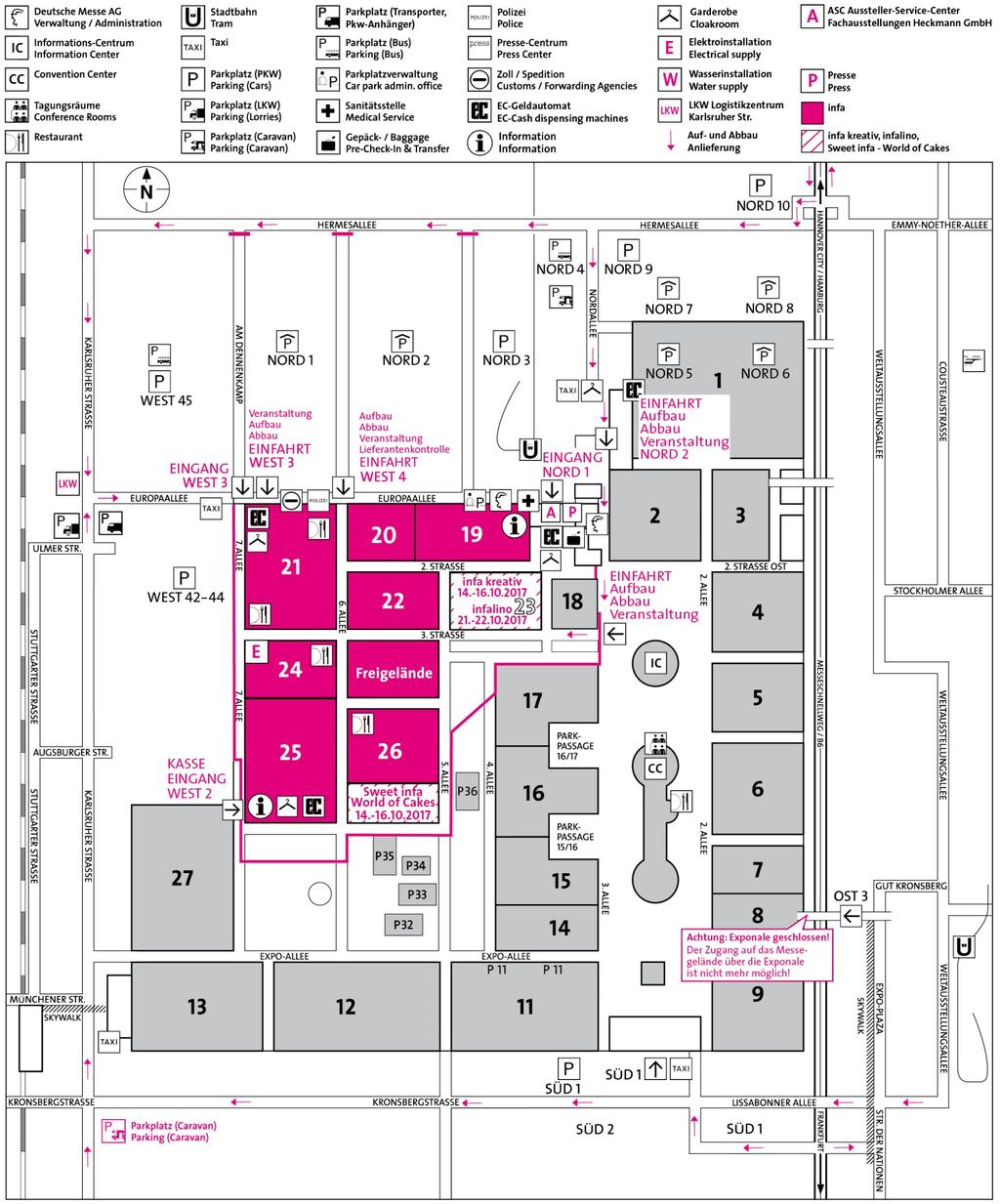 Map Hannover Fairgrounds
