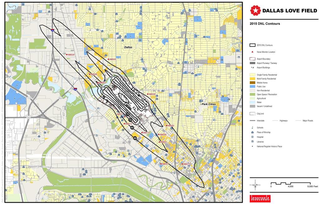 Noise Modeling Results and Land Use Impacts Dallas Love Field 2015