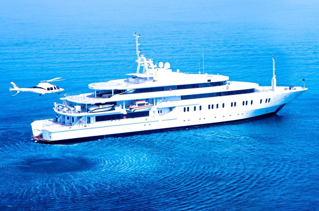 SPECIFICATIONS LENGTH OVERALL 85.3m (279.1ft) BEAM 14.4m (47.4ft) DRAFT 3.7m (12.