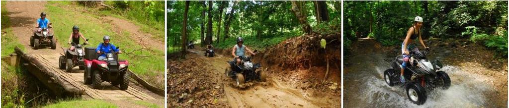 Ragular Half-Day Tour Options ATV Tour Welcome to the best Jungle & river ATV adventure in Costa Rica, at the adventure center you will receive instructions and then take a test run on our specially